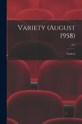 Variety (August 1958); 211 Variety 9781014864369