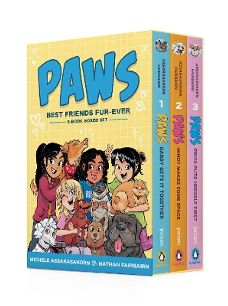 PAWS: Best Friends Fur-Ever Boxed Set (Books 1-3): Gabby Gets It Together, Mindy Makes Some Space, Priya Puts Herself First (A Graphic Novel Boxed Set) Nathan Fairbairn 9780593856765