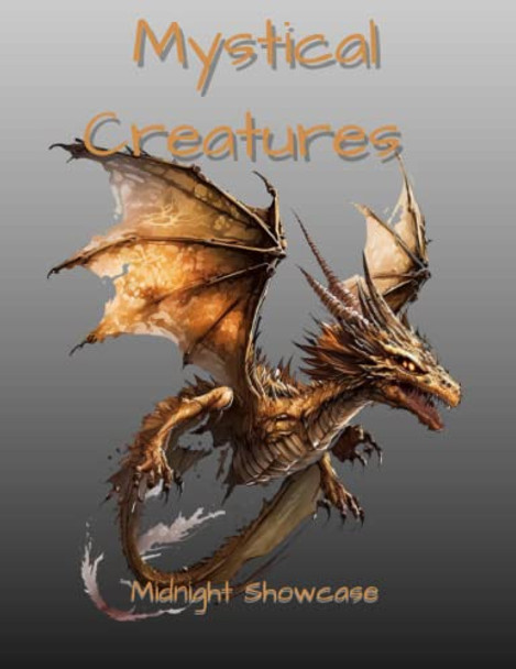 Mystical Creatures A Dragon Coloring Book by Midnight Showcase