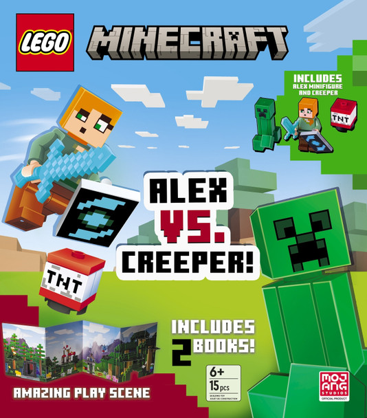 Alex vs. Creeper (LEGO Minecraft): Landscape Activity Box Random House 9798217119202
