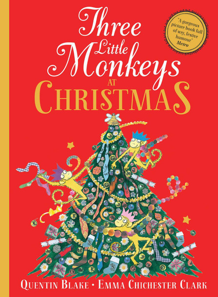 Three Little Monkeys at Christmas Quentin Blake 9780008413323