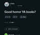 Good horror YA books?