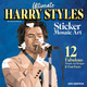 Ultimate Harry Styles Sticker Mosaic Art Book by Logan Powell