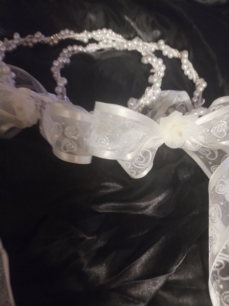 White Pear Greek Orthodox Bridal Crowns