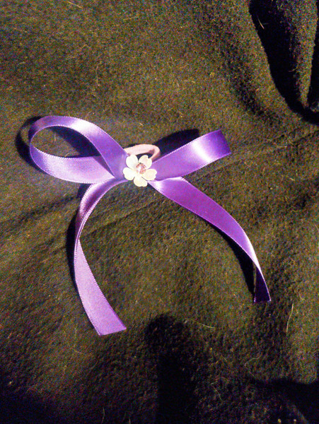 Lavender Pearl Blossom Ponnytail