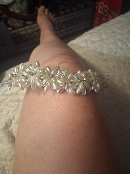 Pearl Floral Veil Headband