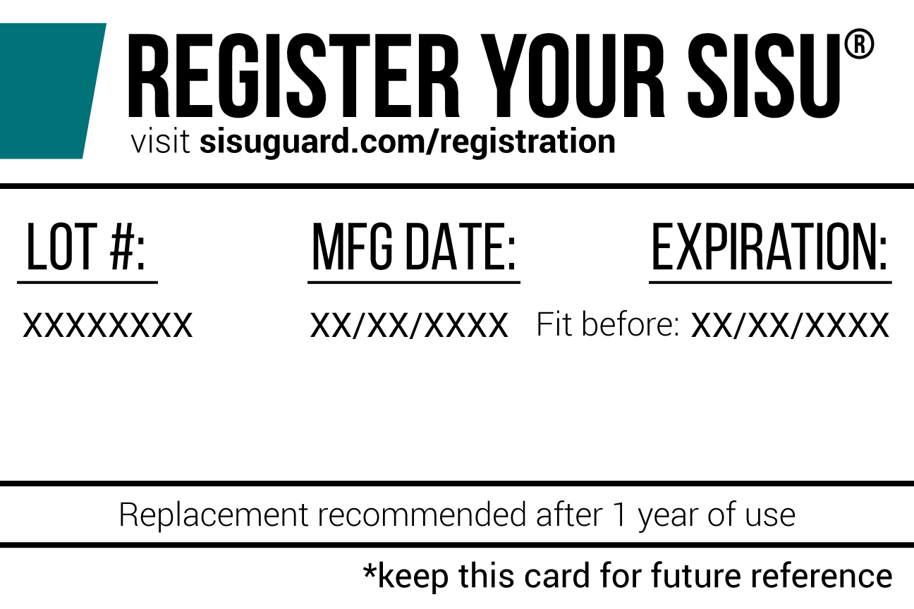 Registration card without serial number