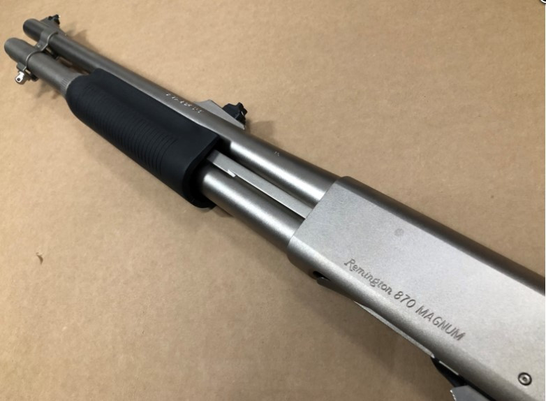 REMINGTON 870P 12 GA POLICE MARINE MAGNUM NICKEL FINISH RIFLE