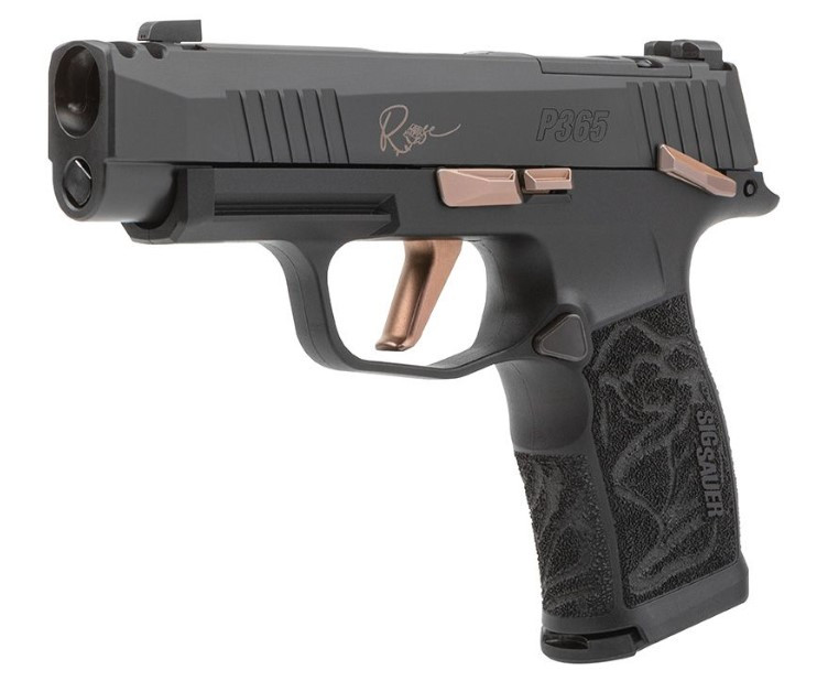 SIG SAUER P365XL ROSE COMP 9MM PISTOL 3.1" NIGHT SIGHTS MANUAL SAFETY