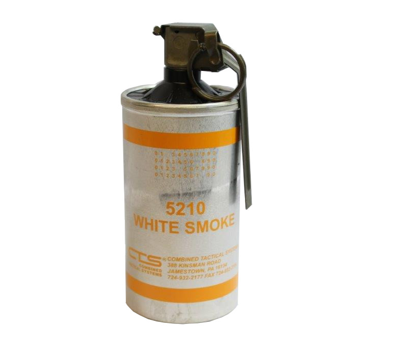 CTS 5210 WHITE SMOKE CANISTER OUTDOOR GRENADE - LC Action Police
