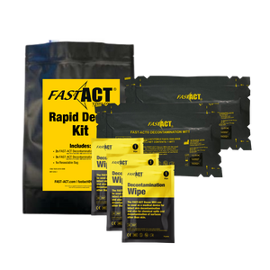 Rapid Decon Kit (RDK) 3 wipes, 2 mitts