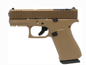 GLOCK G43X MOS COYOTE FDE FIXED SIGHTS 9MM PISTOL (2) 10RD GLOCK G43X MOS COYOTE FDE FIXED SIGHTS 9MM PISTOL (2) 10RD