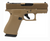 GLOCK G43X MOS COYOTE FDE FIXED SIGHTS 9MM PISTOL (2) 10RD