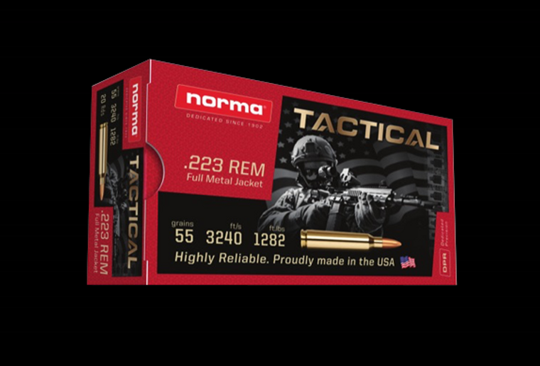 NORMA .223 55GR FMJ AMMO (30CT/BOX)