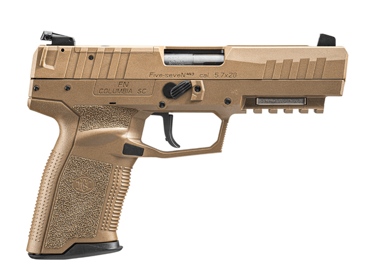 FN FIVE-SEVEN MRD MK3 FDE 5.7X28 OPTIC READY PISTOL (2) 20RD