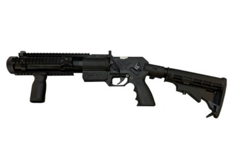 CTS PENN ARMS L140-4, 40MM SINGLE SHOT LAUNCHER COMPACT FOLDING STOCK W/ GRIP & QUAD RAIL