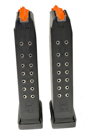 GLOCK G17, G34, G45, G47 19RD (+2 EXT) 9MM MAGAZINE ORANGE