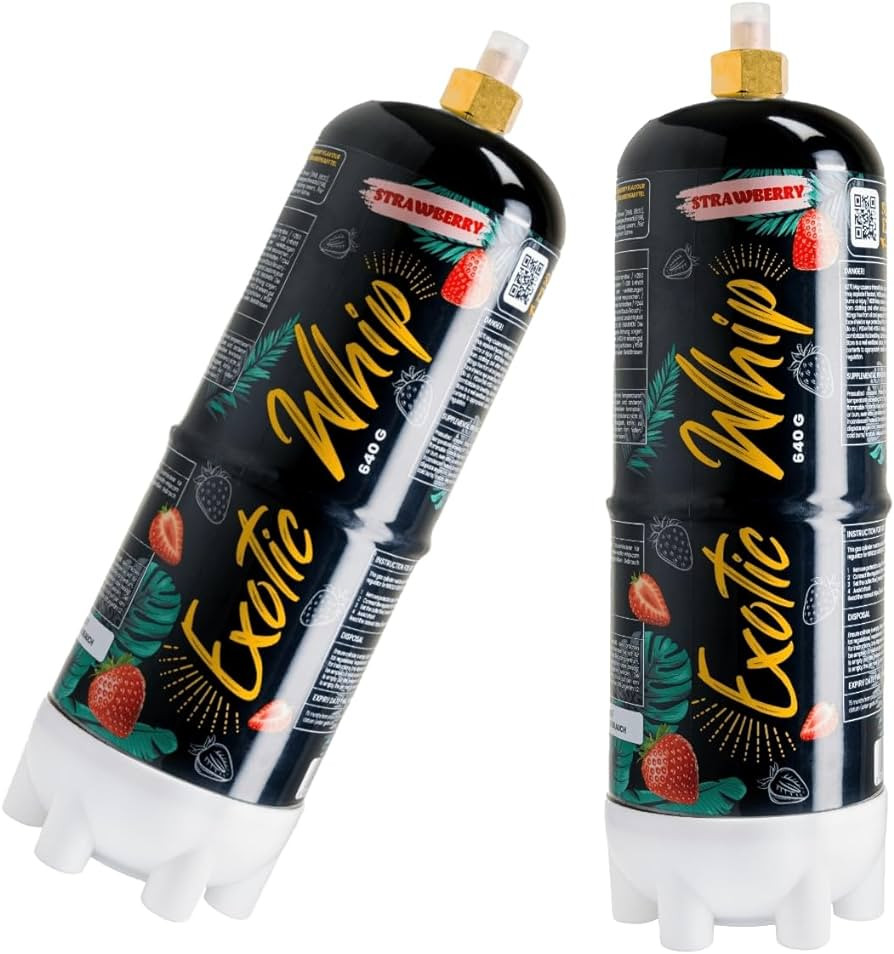 Exotic Whip 640g Cream Charger Strawberry - Rise Smoke Shop