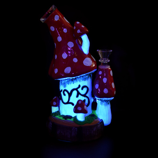 Pulsar Shroom House Water Pipe | 9" | 14mm - #2032 Pulsar Shroom House Water Pipe | 9" | 14mm - #2032