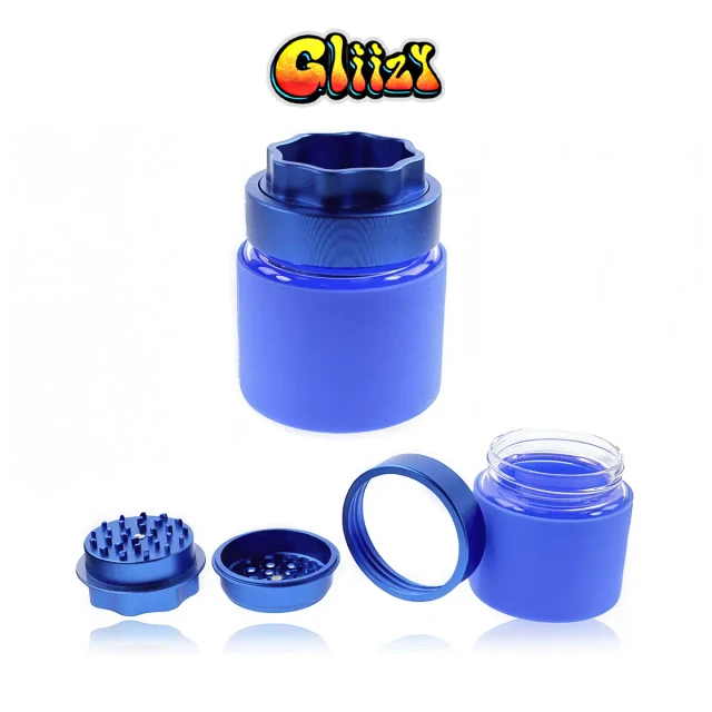 GLIIZY 4-PIECE 73MM LARGE STORAGE ALUMINUM HERB GRINDER