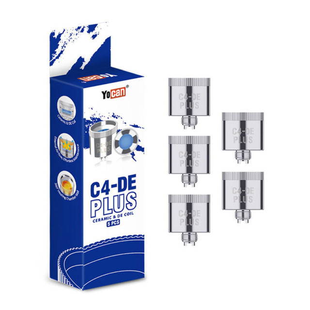 Yocan C4-DE Plus Ceramic & De Replacement Coils 5ct Pack (CYLO)