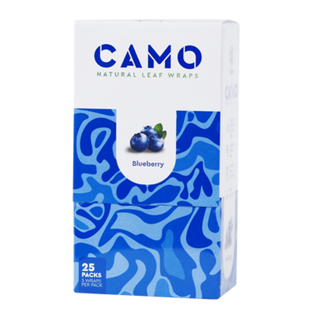 Afghan Hemp Camo Wraps 5pk - Blueberry Afghan Hemp Camo Wraps 5pk - Blueberry