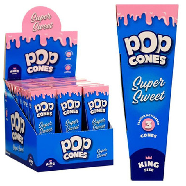 Pop Cones King Size - 3pk - Super Sweet