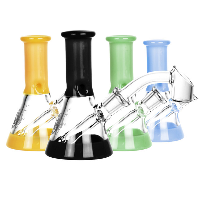 Pulsar Mini Bi-Color Beaker 45D Rig | 3.5" | 10mm F | Colors Vary