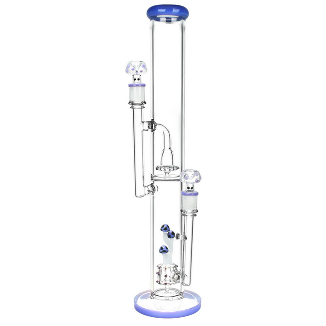 Dub Fungi Straight Tube Water Pipe | 17" | 14mm F | Colors Vary - #2503