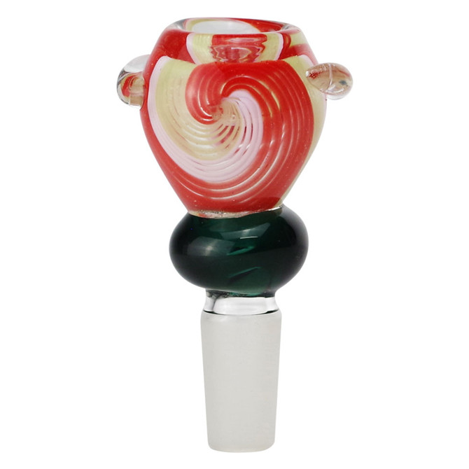 Honeycomb Double Colorful Glass Bowl 14mm Male