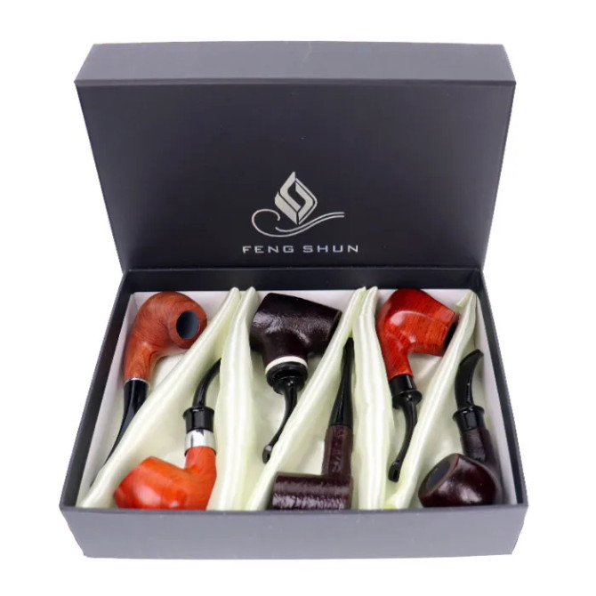 6 in Assorted Wooden Hand Pipe