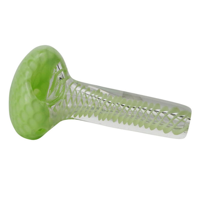 3.5″ Glass Hand Pipe with Honeycomb Slime Design #11