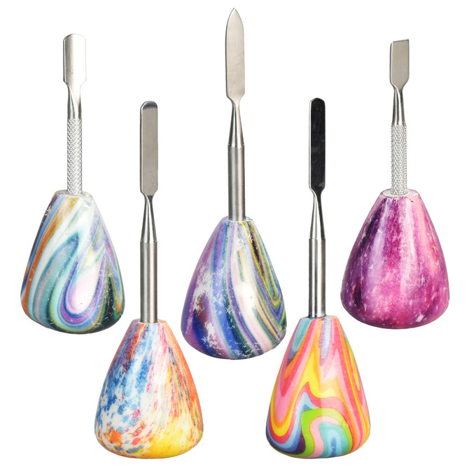 Trippy Bulbous Dab Tool | 3.75" | Asst Colors