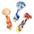 Fumed Jumbo Swirl Spoon Pipe - 3" | Colors Vary