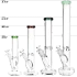 Classic Straight Tube Water Pipe | 14mm F | Colors Vary - 17.75"