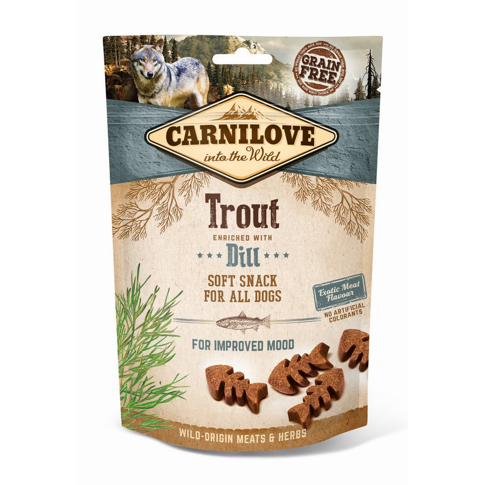 Carnilove Dog Treats Trout with Dill 200g Just for Pets