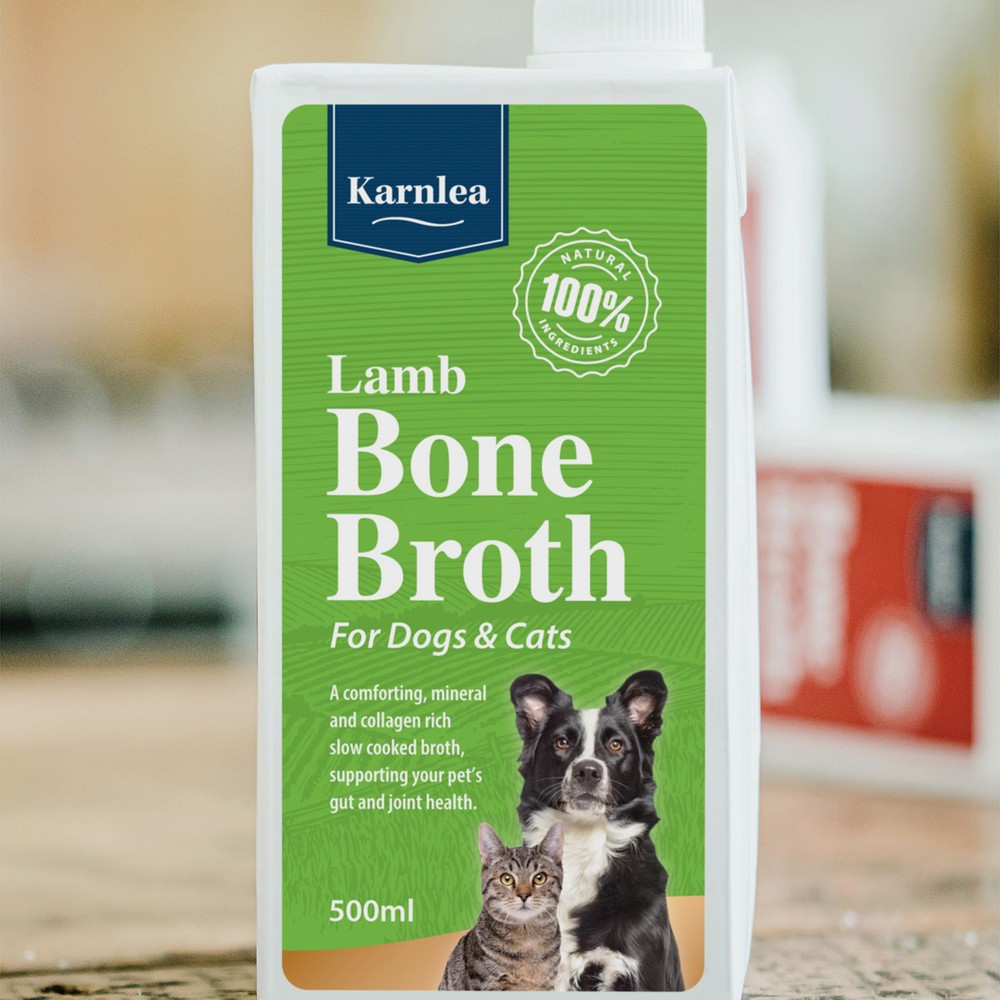 Karnlea Bone Broth Lamb Cat Dog 500ml Just for Pets