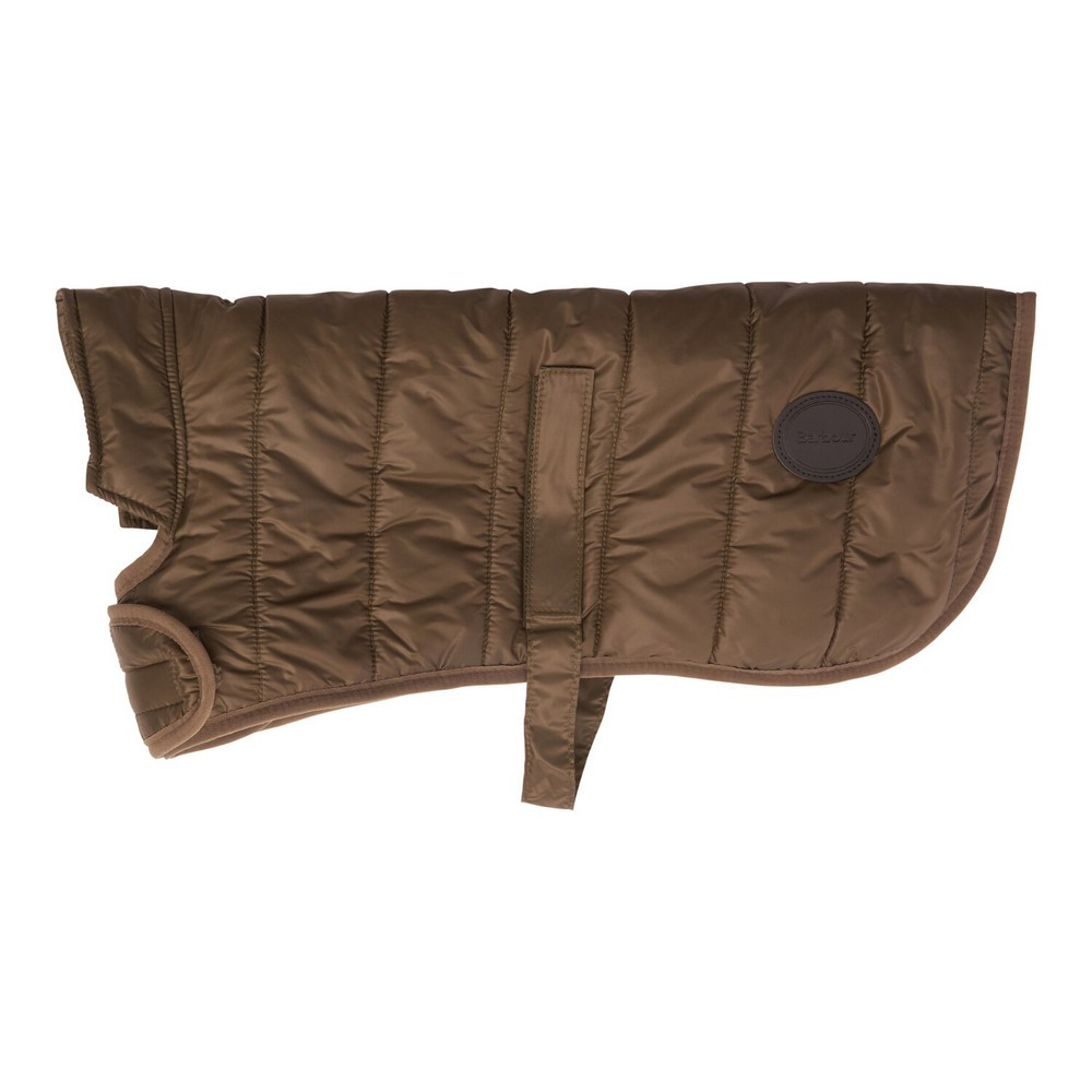 Barbour Quilted Dog Coat in Olive - Winter Warmth