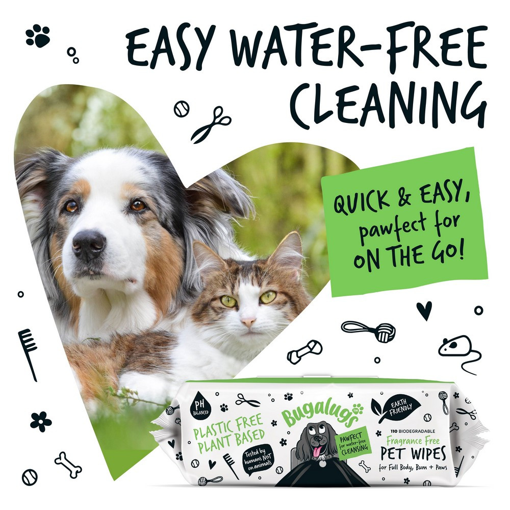 Bugalugs Dog Wipes 110pk Just for Pets