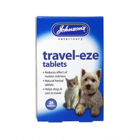 Reduces motion sickness effects in dogs and cats