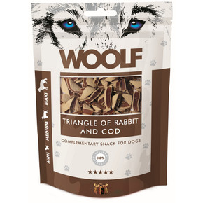 Woolf Rabbit & Cod Triangle 100g