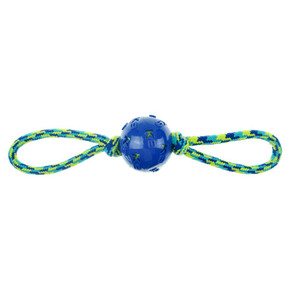 K9 Fitness 16in Ball Double Tug, with 3in TPR Ball