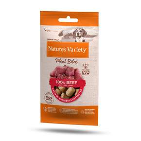 Natures Variety Freeze Dried Meat Bites Beef 20g