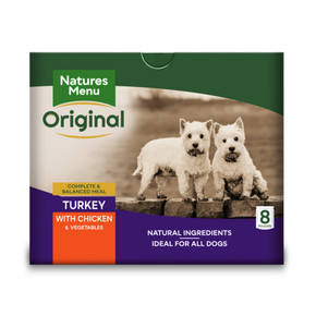 Natures Menu Original Dog Food Pouch Turkey & Chicken 8 x 300g