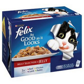 Felix As Good As It Looks Mixed Variety Meat Menu 12 x 100g