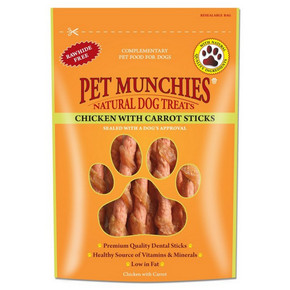 Pet Munchies Chicken With Carrot Sticks 80g