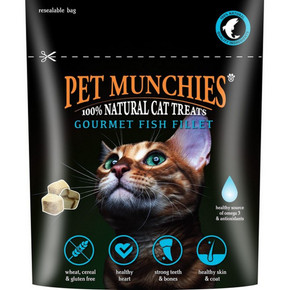 Pet Munchies Cat Treats Gourmet Fish Fillet 10g