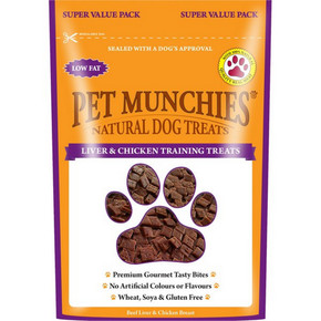 Pet Munchies Dog Training Treats Liver and Chicken 150g