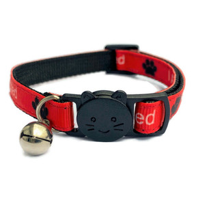 ZACAL Cat Collar I am Michrochipped Red