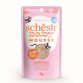 Schesir Baby Mousse Kitten Cat Salmon 70g